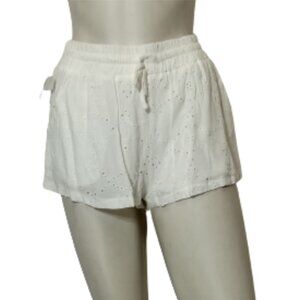 White Eyelet Shorts